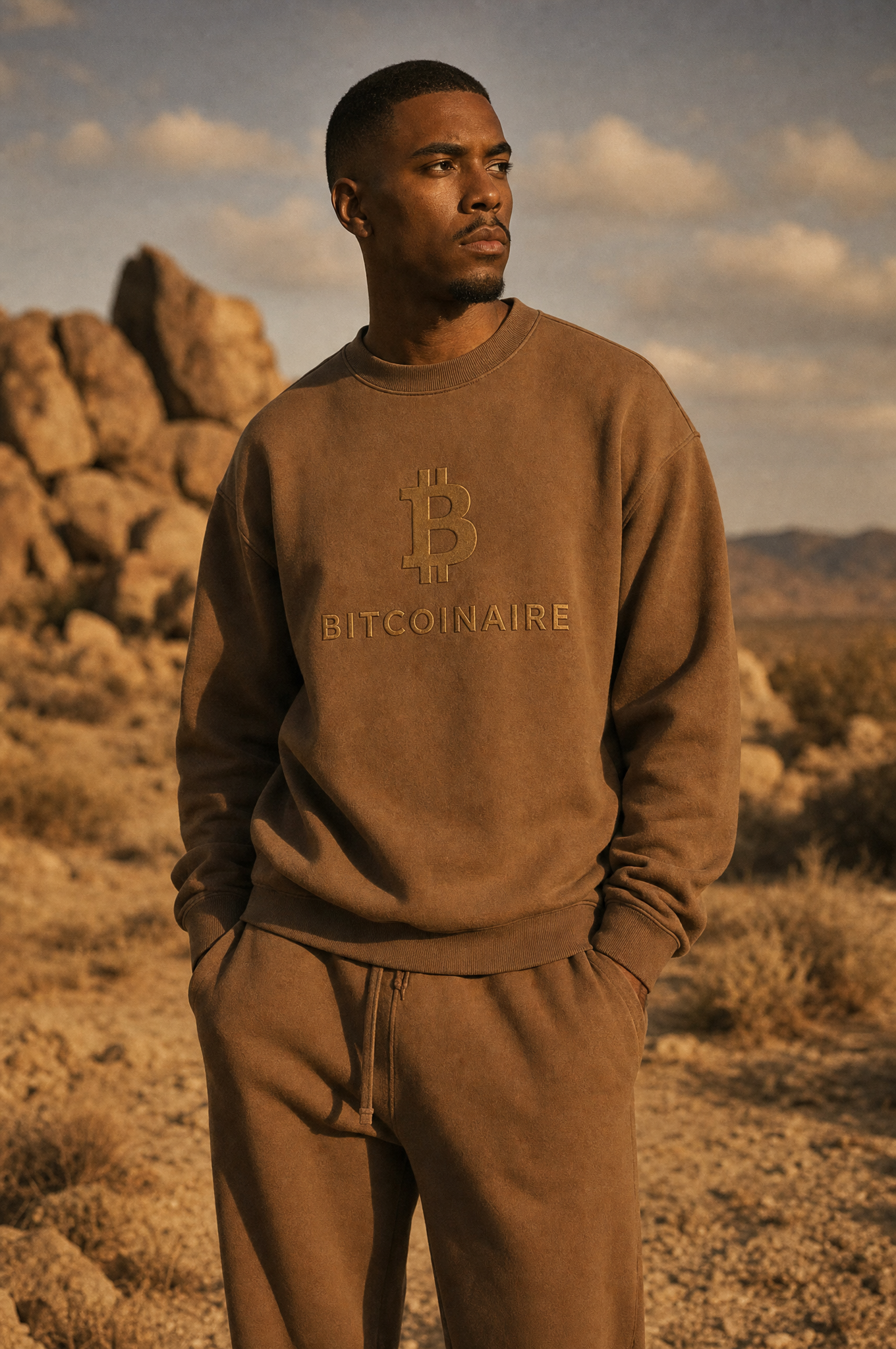 BITCOINAIRE Mocha Sweatsuit